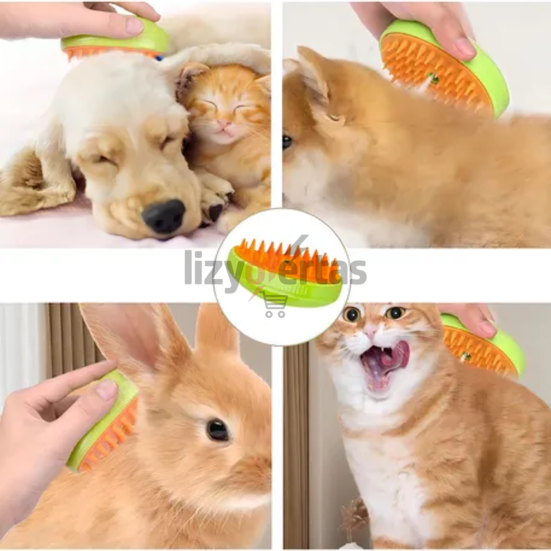 Cepillo de Vapor para Mascotas 3 en 1  Recargable