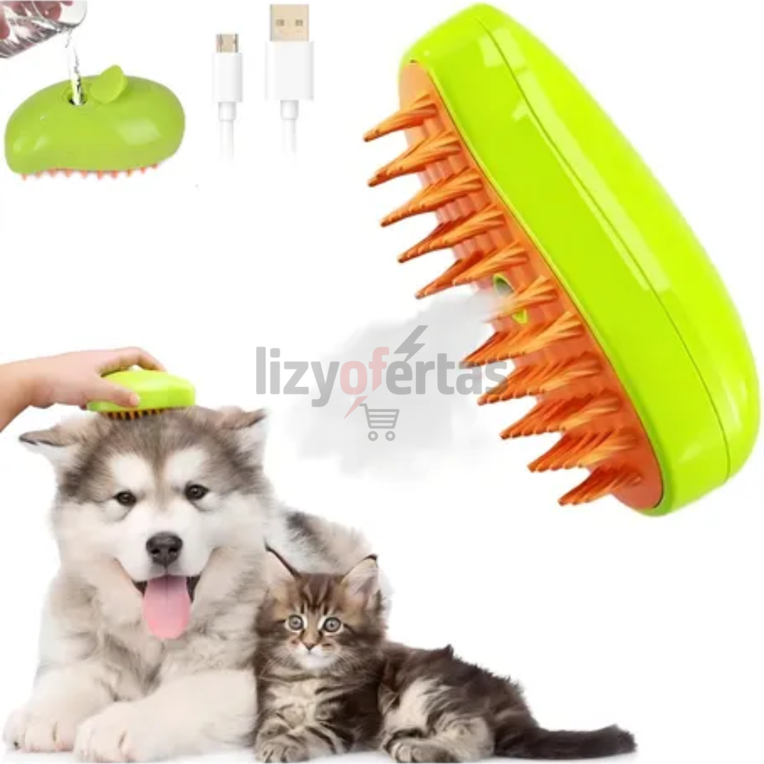 Cepillo de Vapor para Mascotas 3 en 1  Recargable
