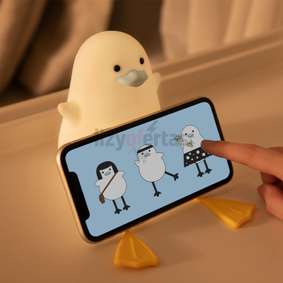 Lámpara LED de Silicona Recargable en Patito