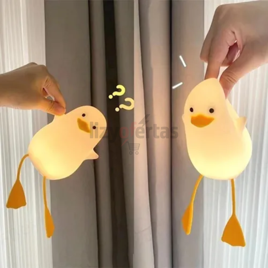 Lámpara LED de Silicona Recargable en Patito