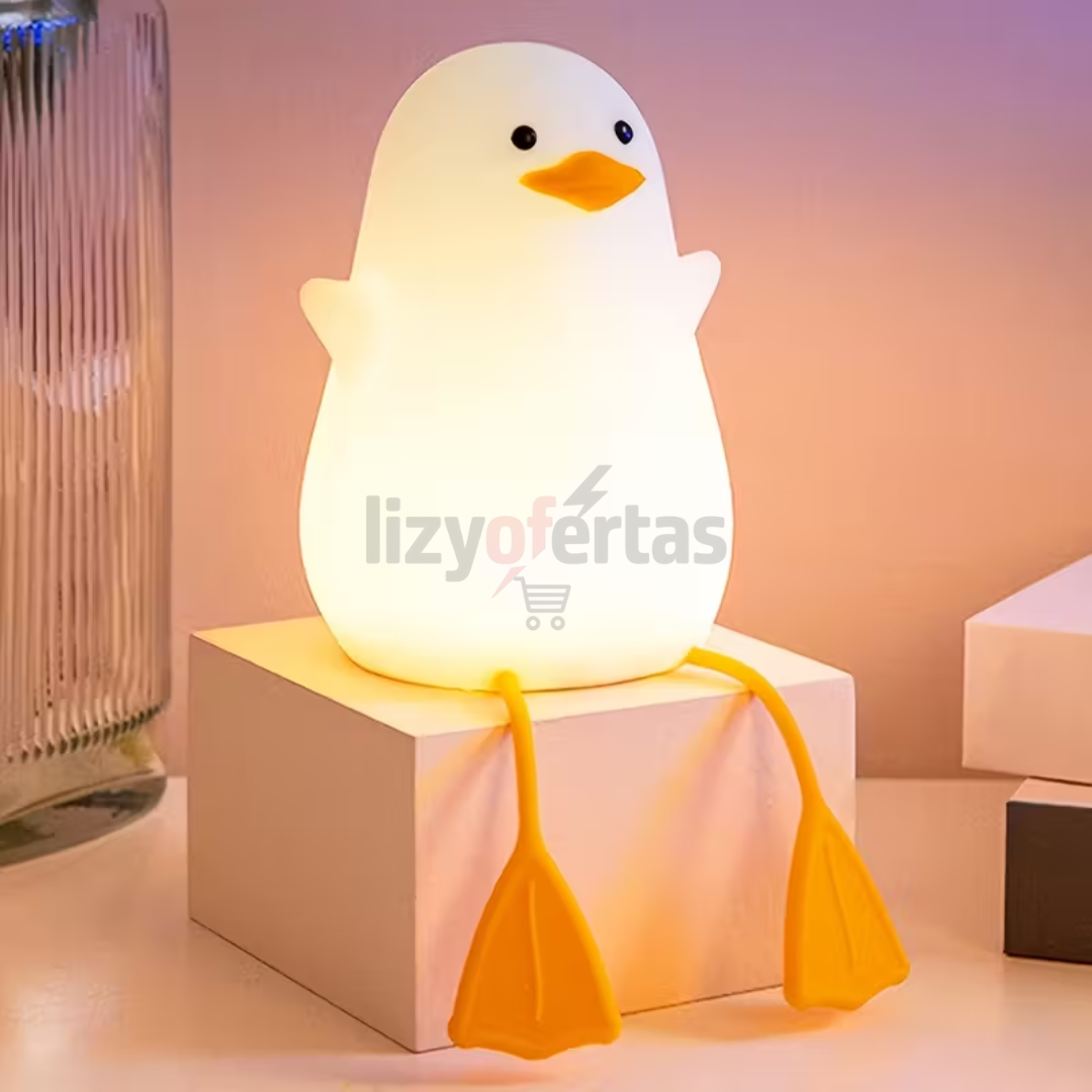 Lámpara LED de Silicona Recargable en Patito