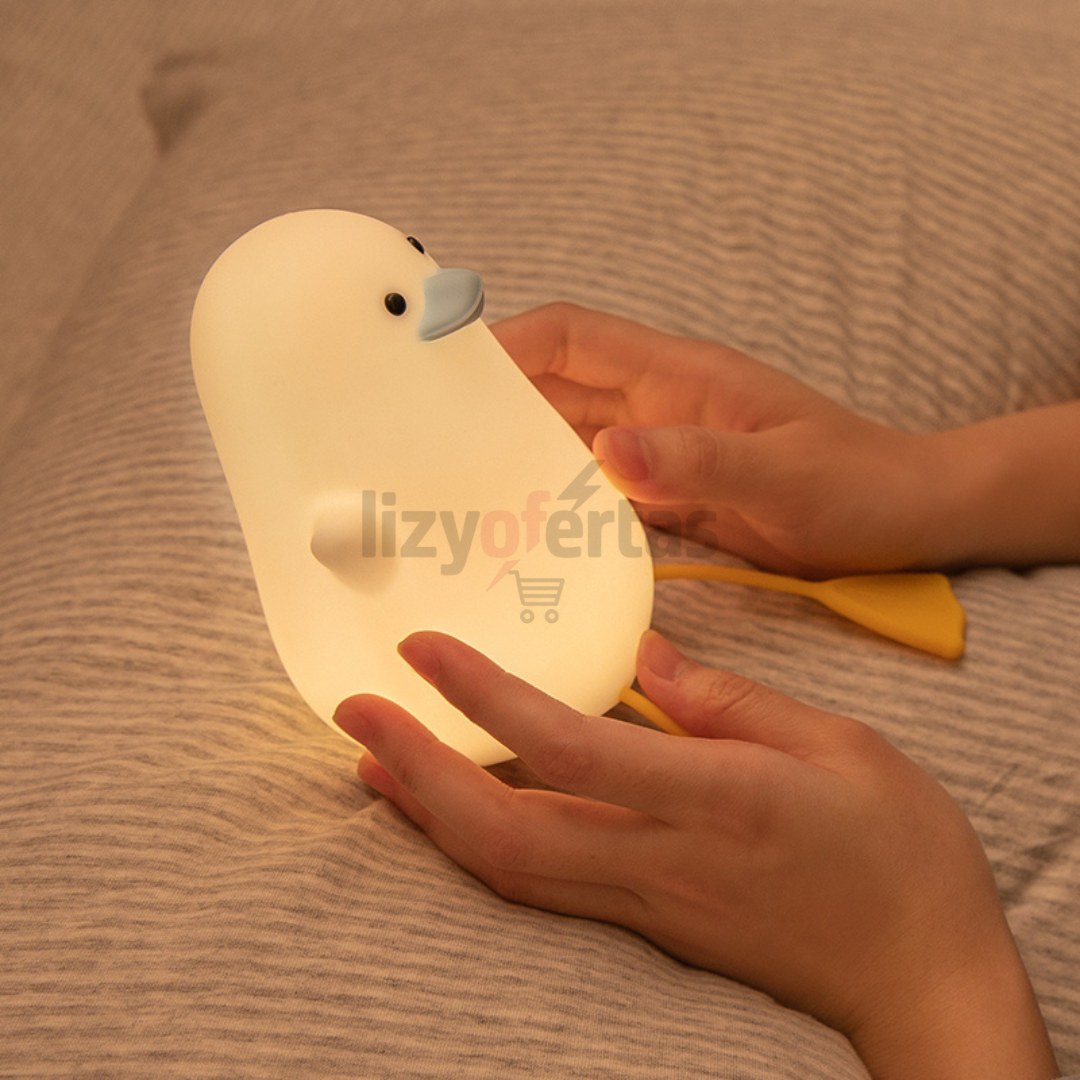 Lámpara LED de Silicona Recargable en Patito