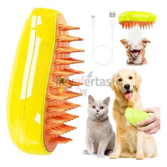 Cepillo de Vapor para Mascotas 3 en 1  Recargable