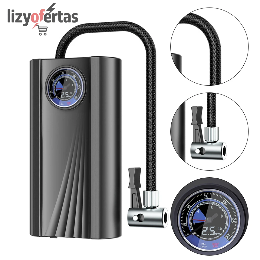 Inflador de Neumáticos Eléctrico Portátil