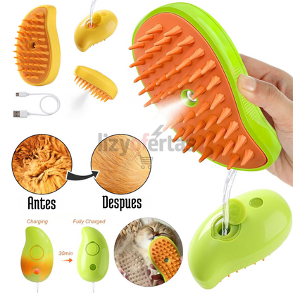Cepillo de Vapor para Mascotas 3 en 1  Recargable