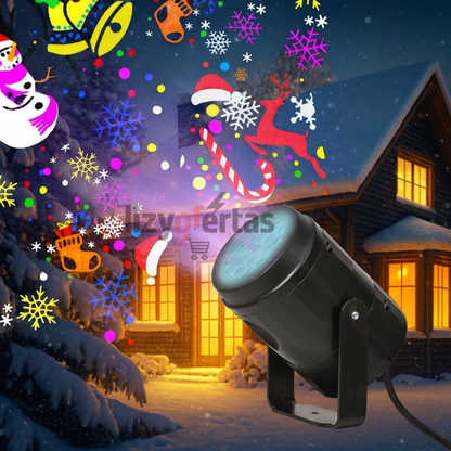 PROYECTOR NAVIDEÑO DE LUCES LED GIRATORIO