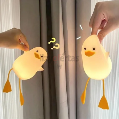Lámpara LED de Silicona Recargable en Patito